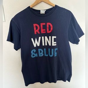 Women’s Red, Wine & Blue Patriotic T-shirt